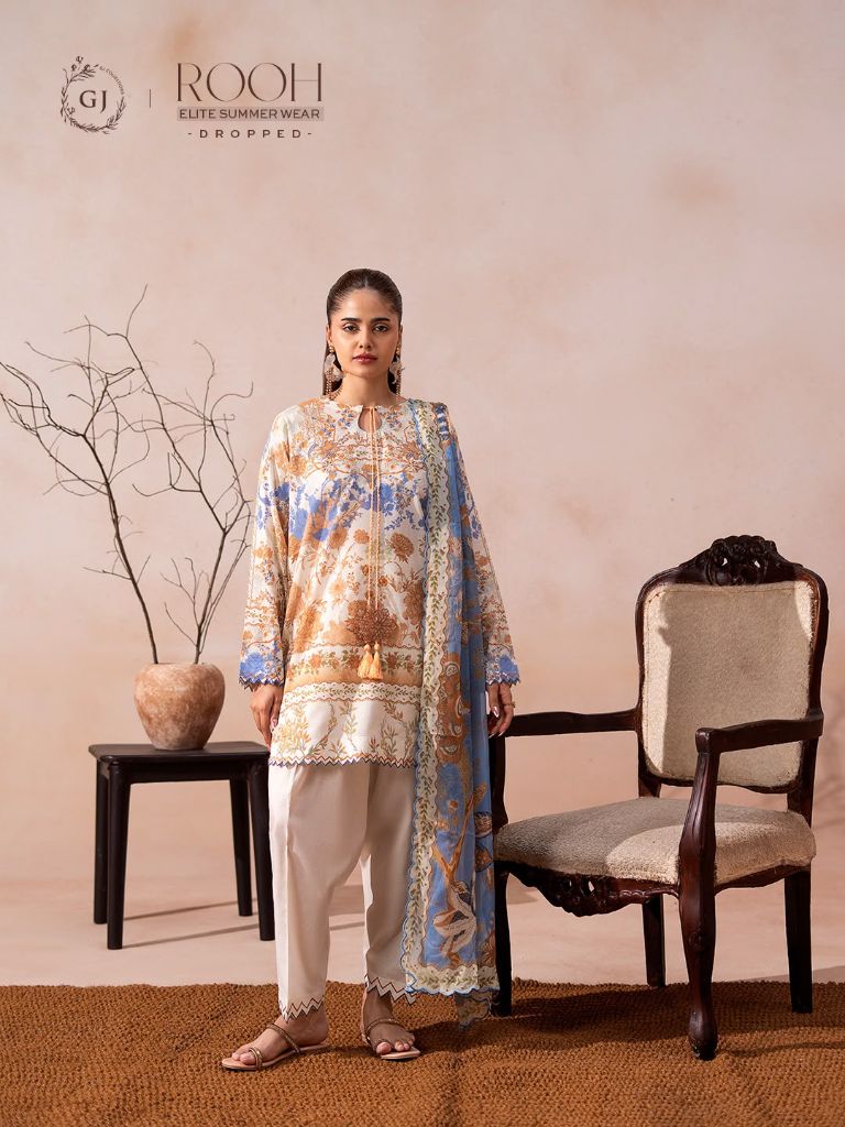 The Statement Edit – White Floral Mist 3-Piece